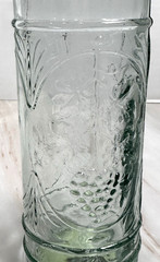 Wine Bottles Set (2) Green Wine Bottle Decanter with Cork Lids
