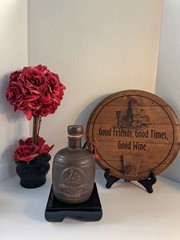 Vtg All Saints Australian Pottery/Ceramic Wine Decanter; W/ Ceramic CAP;EUC/Mint