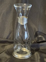 Bormrioli Rocco/Italy .5l mezzo litro F-95% Sterling Silver Bands Decantur 9.5&Prime;