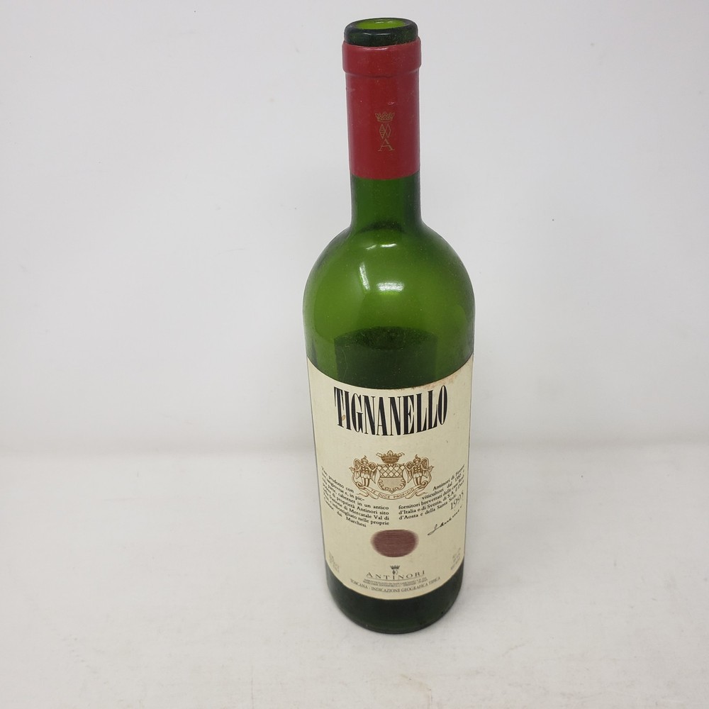 Vintage Tignanello Antinori 1995 Wine BOTTLE Empty Red Table Wine Tuscany