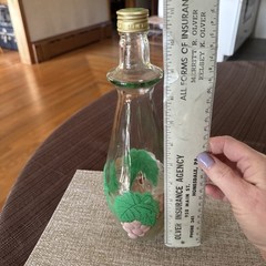 Vintage hand painted 4/5 Quart Wine Bottle (Item SB30)