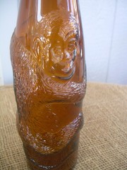 VTG German Baden Affentaler Spatburgunder MONKEY Brown Wine Bottle