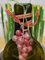 Melted Wine Bottle 13&Prime;x 4 1/4  » Cheese Tray Trivet Spoon Rest Serving Plate