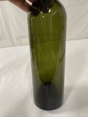 Antique 12.25” Green Unmarked Glass Wine Bottle – CHIPPED
