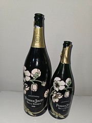 2 PERRIER JOUET BELLE EPOQUE EMPTY BOTTLE 3lt &1.5 lt 2008 jeroboam & MAGNUM