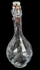 Vintage Williams-Sonoma 1980s Grape Motif Bacchus Wine Bottle