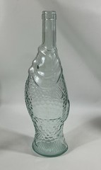 Pescevino Italy Fish Shaped Wine Empty Bottle 13&Prime; Italian Nautical Coastal Decor