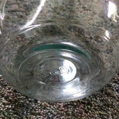 Vintage Vino D Italia Glass Bottle Clear Aqua 1 Quart