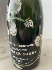 Vintage 1979 1.5lt Bottle Perrier-Jouet Champagne Hand Painted Flowers Empty