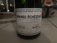 Empty 2005 DRC Grands Échézeaux Bottle – Authentic Burgundy Grand Cru Collector.