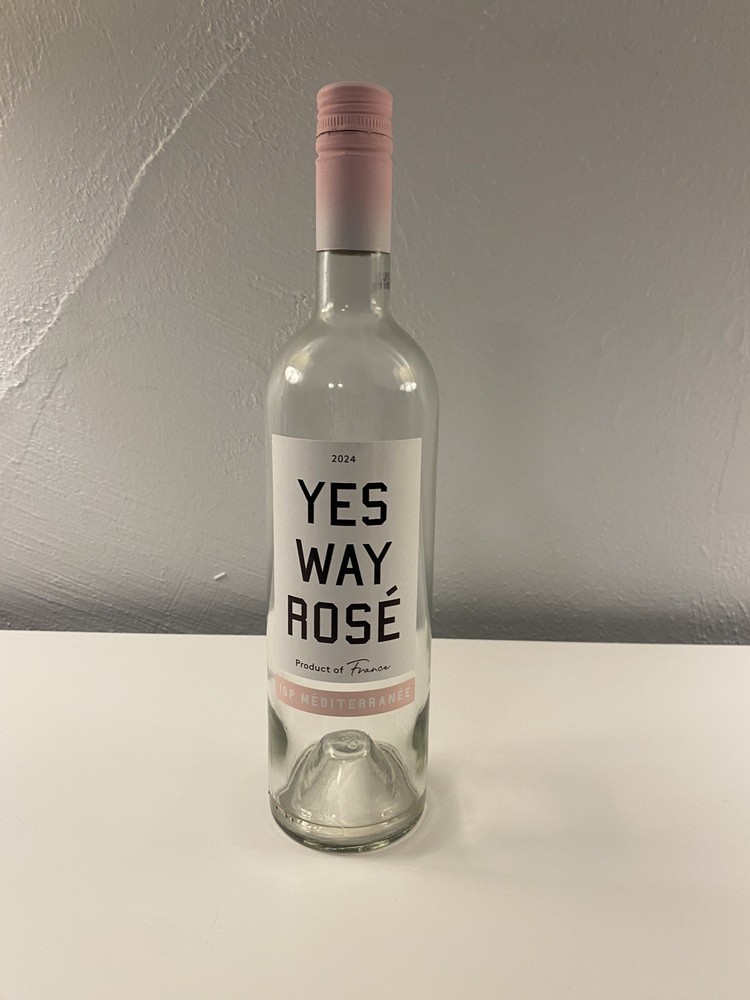Yes Way Rose 750ml Empty Bottle
