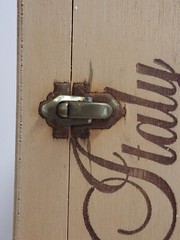 Santini Vint d&rsquo; Italia Soave Gift Wooden Box EMPTY Display Piece Rope Handle
