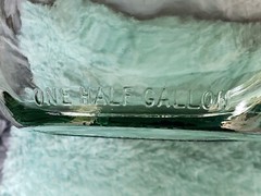 Empty Vintage Wine Bottle Half Gallon