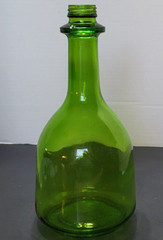 Vintage USA Green Glass 1/2 Gallon Bottle Decanter #810 No lid