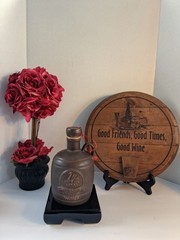 Vtg All Saints Australian Pottery/Ceramic Wine Decanter; W/ Ceramic CAP;EUC/Mint