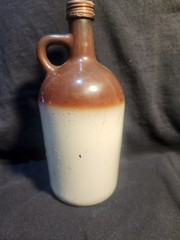 Vintage Apple Wine Jug & Lid Mogen David Wine Co. 4/5 Quart