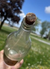 RARE PAPER LABEL SWEET VALLEY GRAPE JUICE BOTTLE SANDUSKY OHIO PUT IN BAY OH