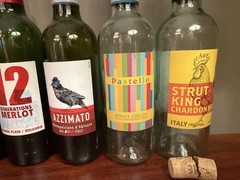 Wine Bottle Lot 375ML 6 EMPTY BOTTLES (2019-2020) With Corks