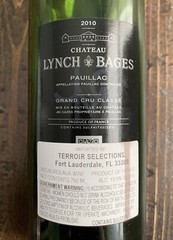 Chateau Lynch Bages Wine Bottle EMPTY 2010 Pauillac France Collectible 750 ML