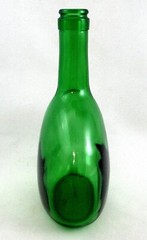 Vintage Empty Bocksbeutel Green Wine Bottle 750ml Display Bud Vase 8.5&Prime; no cork