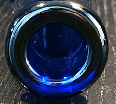 Gaetano D’Aquino 19″ Cobalt Blue Chardonnay / Pinot Grigio Wine Bottle Decanter