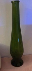 Vintage 1966 Green Glass Liquor Bottle Owens Illinois NY-D 5 Mid Century Spirits