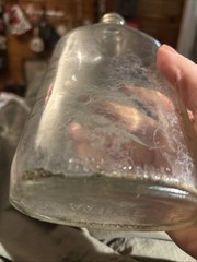 Vintage Antique Clear Glass One Pint Wine Bottle
