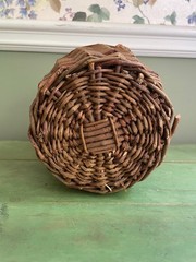 Vintage Wicker Demijohn Wine Bottle 11&Prime;