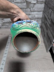12&Prime; Ceramic Wine Genie Fantasy Bottle Pirate Decor Halloween Prop Jar Figurine