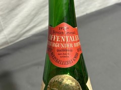 Vintage 1973 AFFENTALER BADEN WINE Germany green bottle GOLD MONKEY Embossed