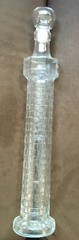 375 ml Clear 14 1/4” Wine Decanter With Textured Square Pattern And Round Top