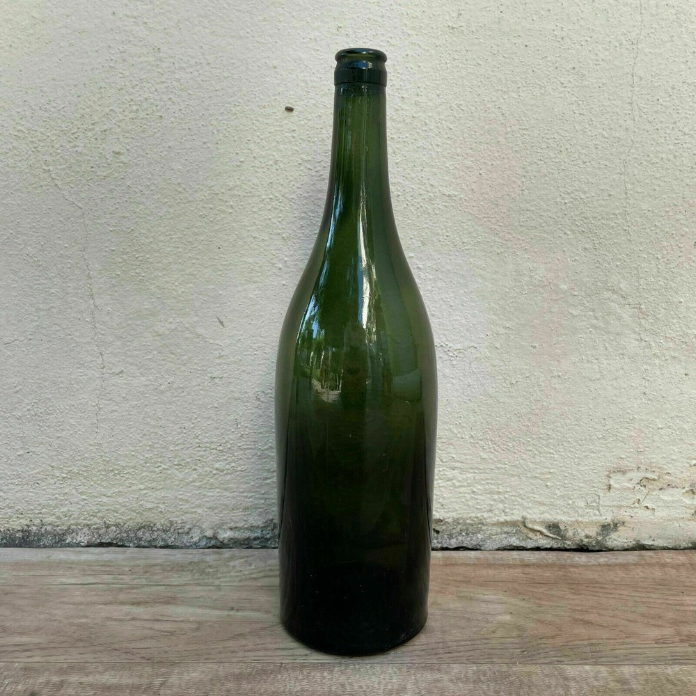Old French Green Glass wine water pastis bottle circa 1920 0201222