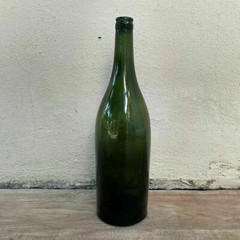 Old French Green Glass wine water pastis bottle circa 1920 0201222