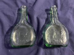 Almaden Green Pony Bottles set of 2