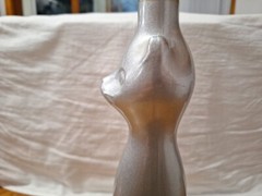 Vtg 2002 Happy Cat Silver Moselland Rheinhessen Riesling Glass Wine Bottle