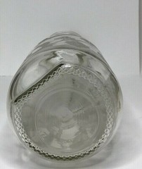 Norman Kosarin Wine Decanter Etched Doves Grapes Vines Birds Glass 9.75&Prime; H NICE
