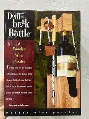NIB! Dont Break The Bottle Ingenious Wooden Puzzle To Lock Up A Gift Wine Bottle