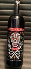 Stella Rosa Black Day Dead Empty Wine Bottle Sugar Skull Halloween Decor *Rare*