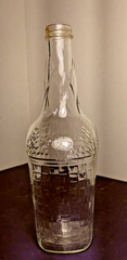 Vintage Embossed grapes and vine Barednheimer Wine Bottle Quart, No Cork