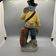 Casa Vento Figural Wine Bottle Made in Italy Collectors Item 82 Stickered Pirate