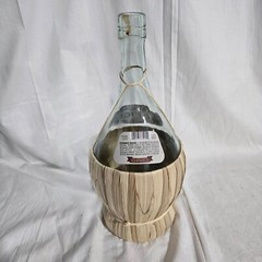 2020 Italy Chianti Opici Wine Bottle Leaf Wrapped Empty 1.5 Liter
