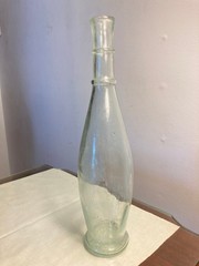 Vintage Provencale Wine Bottle, 1969, 13 inches tall