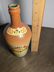 Vintage Souvenir Portugal Fondango Ribate Jo Rose Wine Glass Bottle