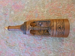 Kindzmarauli Georgian Ceramic Clay Red Wine Bottle 3D Design