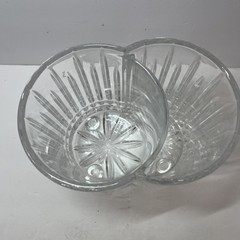 VTG WINE BOTTLE HOLDER CHILLER CRYSTAL 1980&rsquo;S