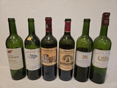 12 Bordeaux Wine Bottles collection of best of Left and Right Bank 750ml