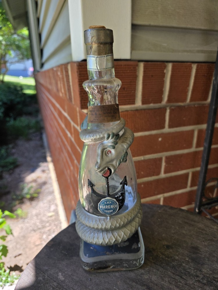 RARE VIARENGO SAP TORINO Wine Snake Bottle 12&Prime; From Italy