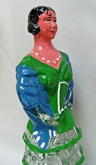 DALMAU HERMANOS TARRAGONA wine liquor bottle(empty) painted glass, made in Spain