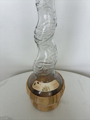 Vintage Italian Wine Bottle Bottarc Twisted Glass Neck Empty 16”