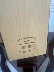 4x LEVY & MCCLELLAN 2004 Empty Wooden Boxes Napa Valley